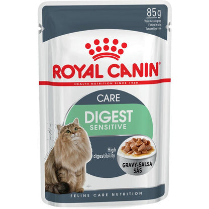 Royal Canin Digest Sensitive Cat Food in Gravy Pouches 12 x 85g