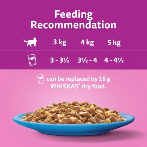 Whiskas Adult 1+ Cat Pouches Fish Selection in Jelly 12 x 85g