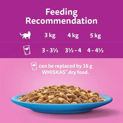 Whiskas Adult 1+ Cat Pouches Fish Selection in Jelly 12 x 85g