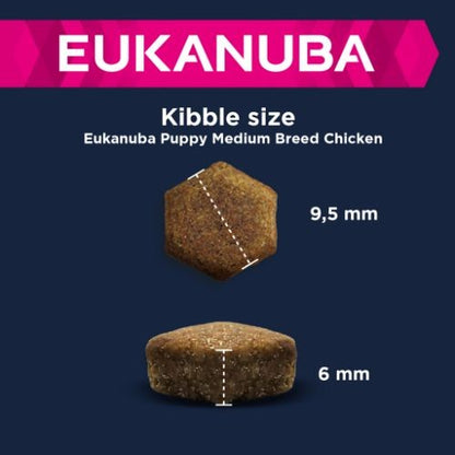 Eukanuba Growing Dry Puppy Food for Medium Breeds with Chicken 12kg
