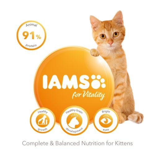 IAMS for Vitality Dry Kitten Food with Fresh Chicken 2kg