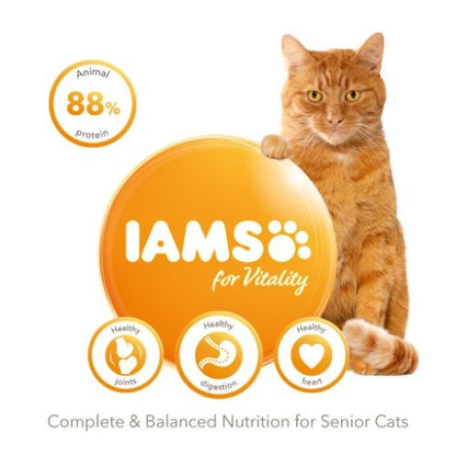 IAMS for Vitality Senior Dry Cat Food with Fresh Chicken 2kg