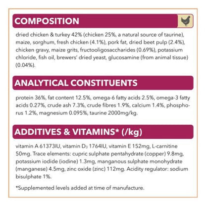 IAMS for Vitality Senior Dry Cat Food with Fresh Chicken 2kg