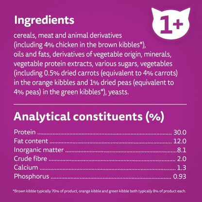 Whiskas 1+ Cat Complete Dry Cat Food with Chicken 2kg