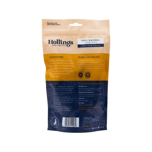 Hollings Dried Sausage Dog Treat 200g