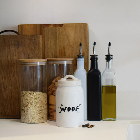 'Woof/Bone' Dog Treat Jar