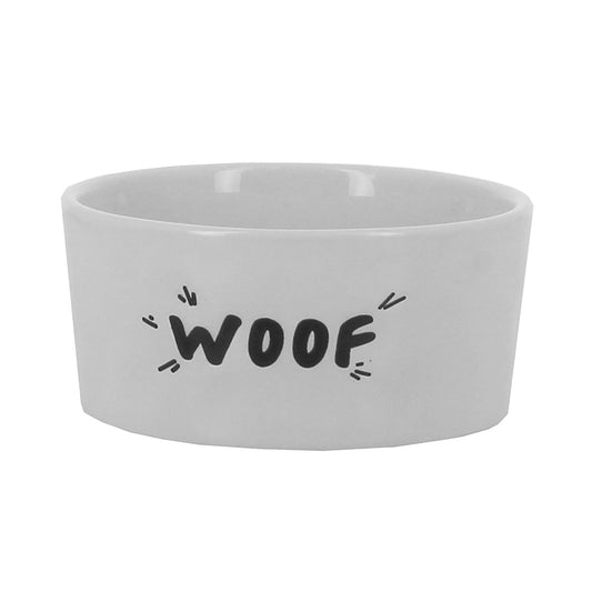 'Woof' Design Dog Bowl