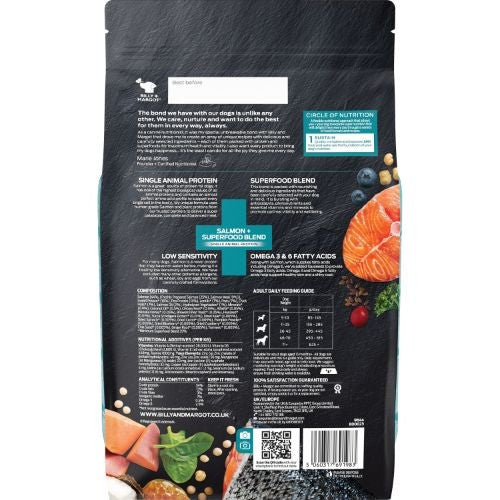 Billy + Margot Salmon and Superfood Dry Dog Food 1.8kg