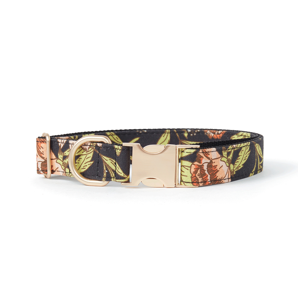 DOG COLLAR - BLACK FLORAL