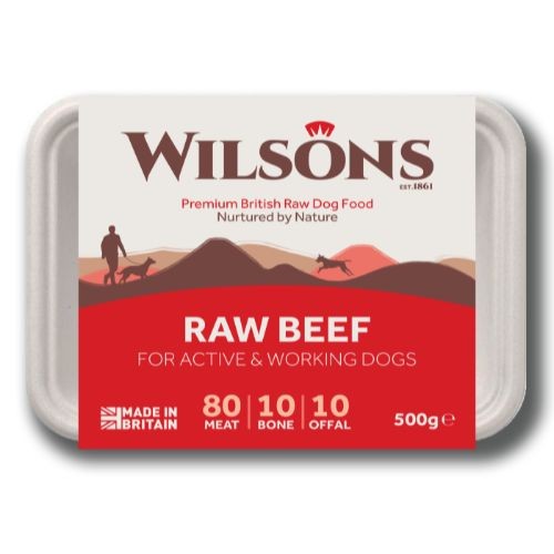 Wilsons Beef Core Raw Frozen Dog Food 500g