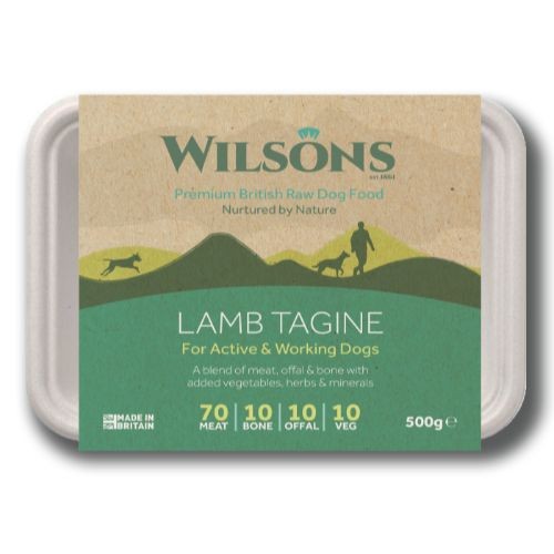 Wilsons Lamb Tagine Premium Raw Frozen Dog Food 500g