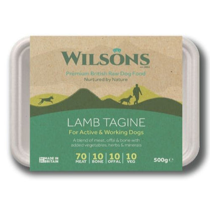 Wilsons Lamb Tagine Premium Raw Frozen Dog Food 500g