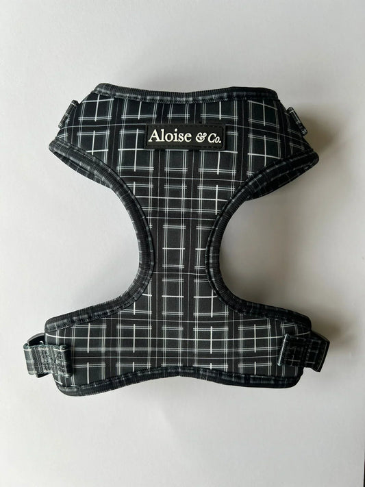 A&C Harness Black Tartan Large