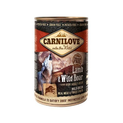 Carnilove Lamb & Wild Boar Wet Dog Food - 6 x 400g