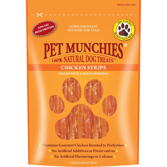 Pet Munchies Dog Treats - Chicken Strips 90g