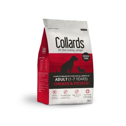Collards Grain Free Chicken and Potato Adult Dry Dog Food - 2kg