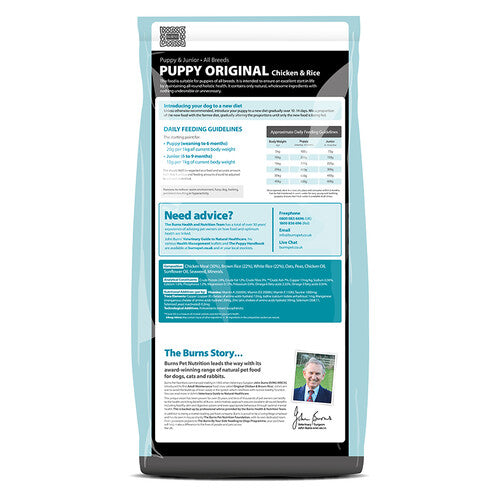 Burns Original with Chicken Puppy Food 12kg