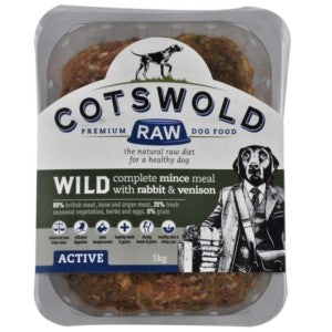 Cotswolds Adult Working Rabbit & Venison Mince Active 500g
