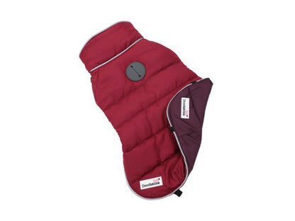 Doodlebone Puffer Jacket Punch & Burgundy Size 5-7 Small