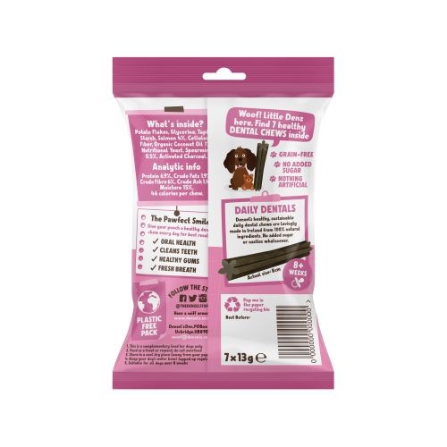 Denzel's Daily Dentals Salmon Spearmint & Coconut Oil Small