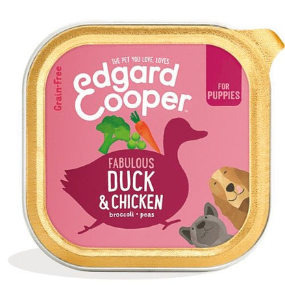 Edgard & Cooper Grain Free Wet Puppy Food with Organic Duck & Chicken 11 x 150g