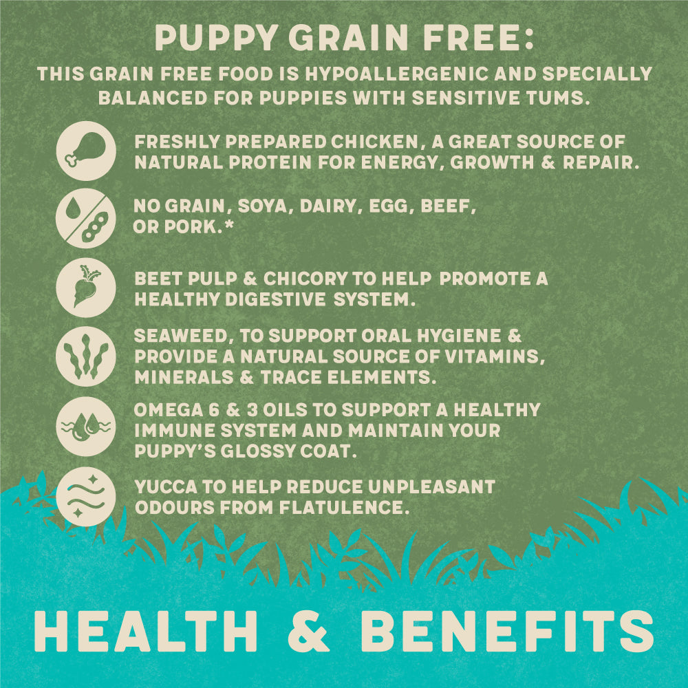 Grain-Free Dry Puppy Food Rich in Chicken & Sweet Potato 10kg
