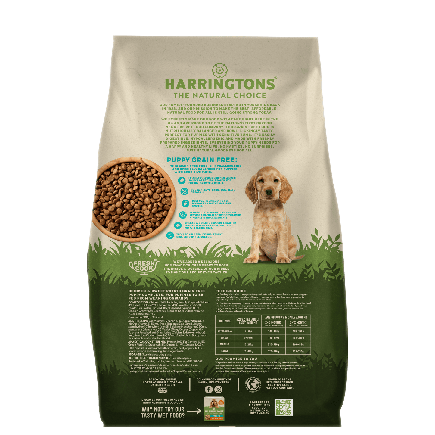Grain-Free Dry Puppy Food Rich in Chicken & Sweet Potato 10kg