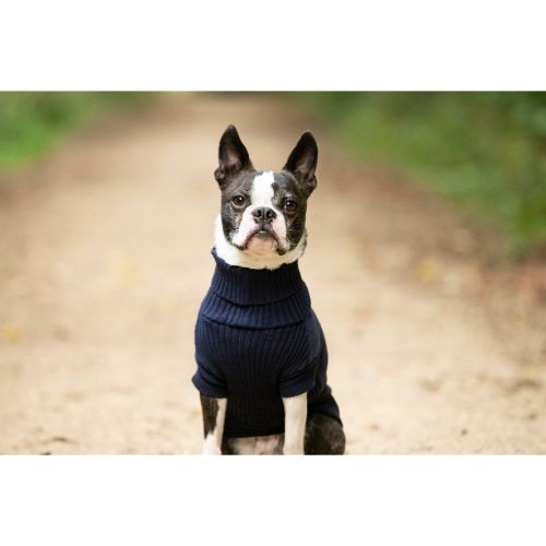 Hugo & Hudson Navy Fleece and Knit Jumper S