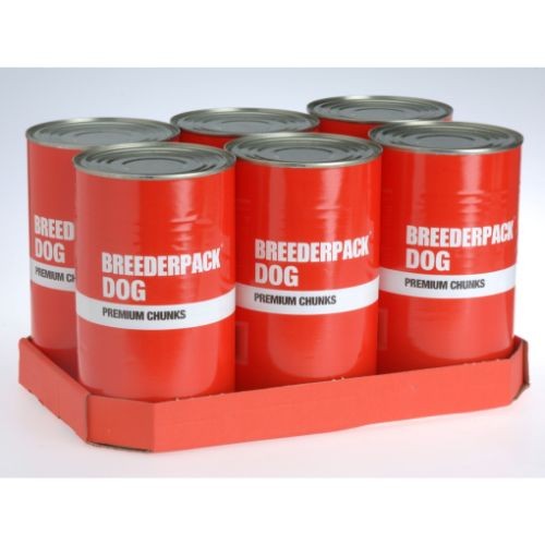 Breederpack Dog Premium Chunks Wet Dog Food 6 x 1200g