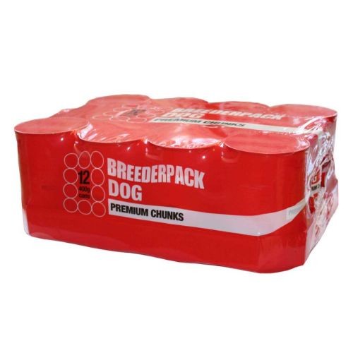 Breederpack Dog Premium Chunks Wet Dog Food 12 x 400g