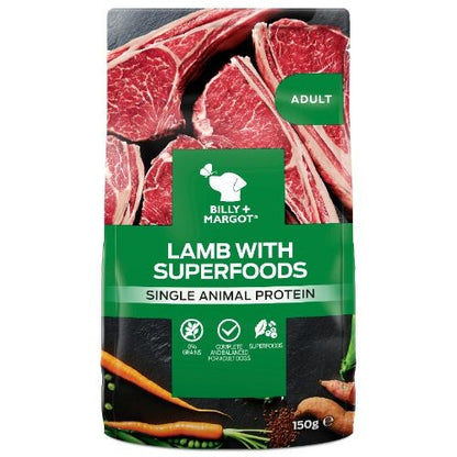 Billy + Margot Lamb with Superfoods Wet Pouch 12 x 150g