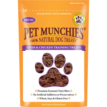 Pet Munchies Dog Training Treats Liver & Chicken 50g