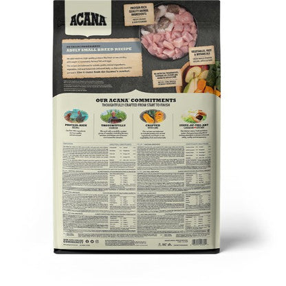 Acana Heritage Grain Free Adult Dry Dog Food for Small Breeds 6kg