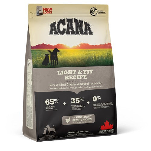 Acana Heritage Grain Free Adult Dry Dog Food Light and Fit with Chicken 2kg