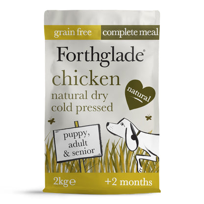 Cold Pressed Natural Dry Dog Food - 2kg