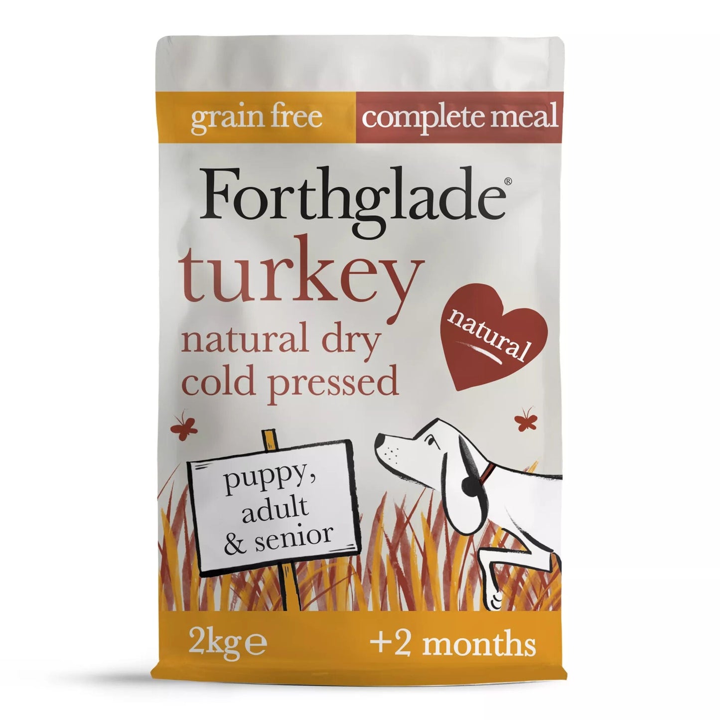 Cold Pressed Natural Dry Dog Food - 2kg