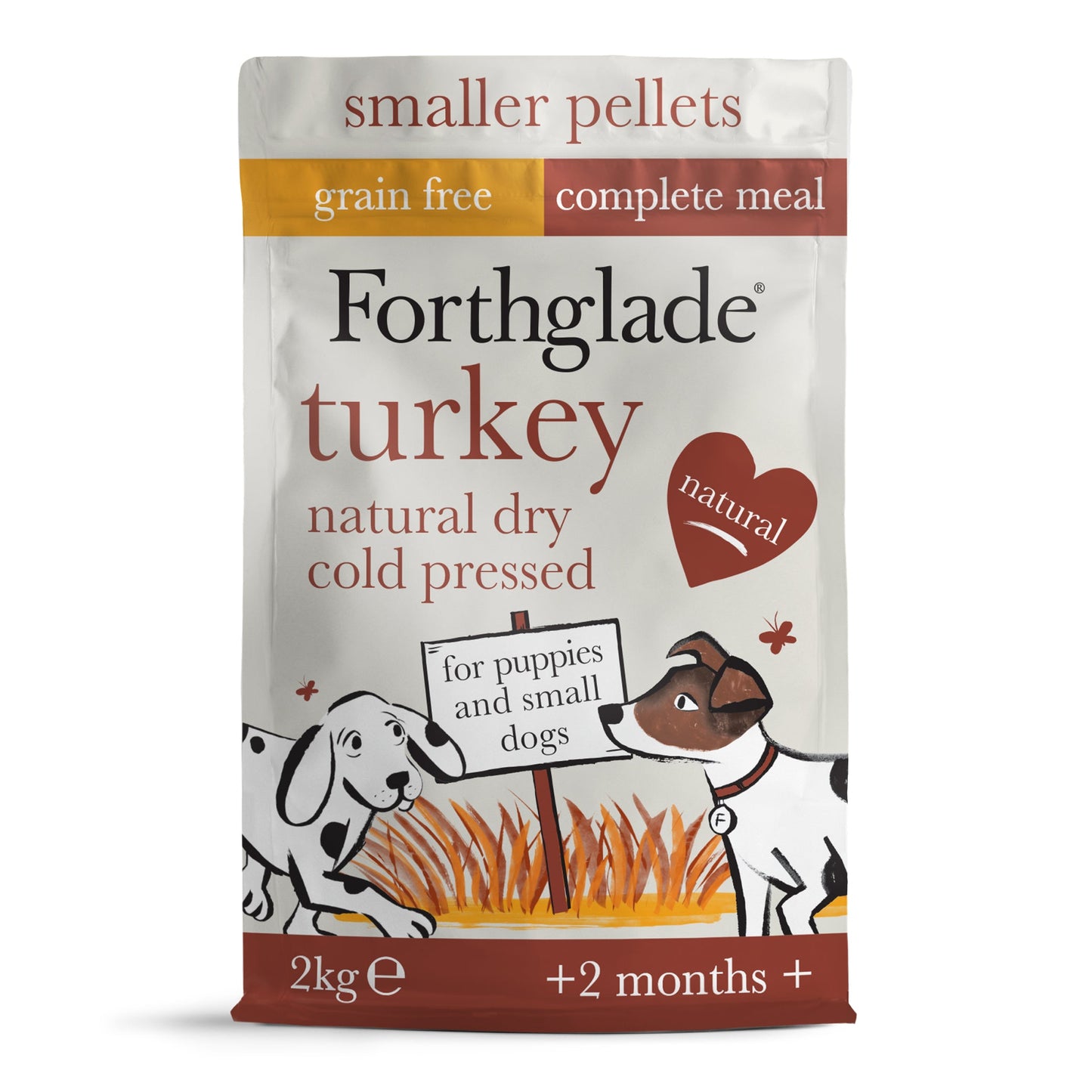 Turkey Grain Free Cold Pressed Natural Dry Dog Food - For Small Dogs