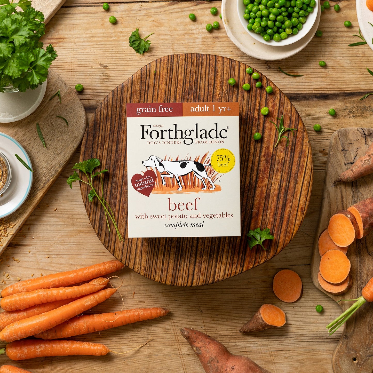 Beef with Sweet Potato & Vegetables Natural Wet Dog Food
