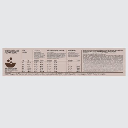 Orijen Regional Red Dry Cat Food Grain Free All Life Stages 5.4kg