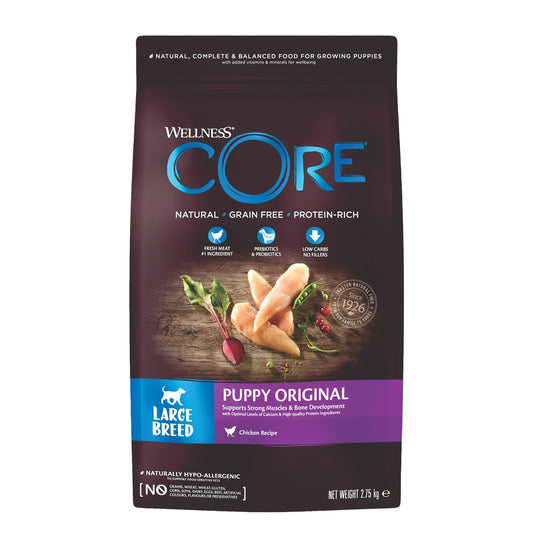 Wellness CORE Grain Free Dry Puppy Food for Large Breeds Chicken  2.75kg