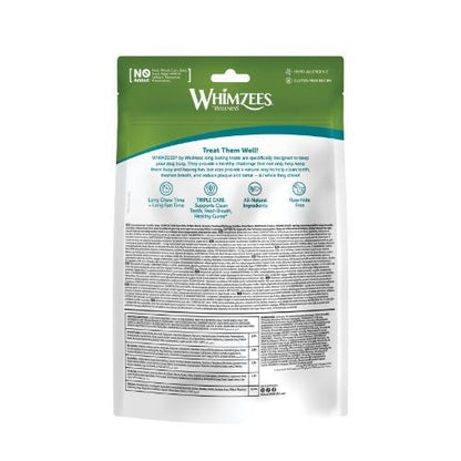 Whimzees Rice Bone 114mm Dental Dog Chew Treat Pack 9 Pack