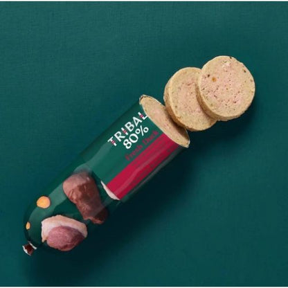 TRIBAL 80% Gourmet Sausage Complete Wet Food Duck 750g