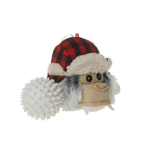 Tall Tails Yeti W/Hat 2In1 Plush Dog Toy