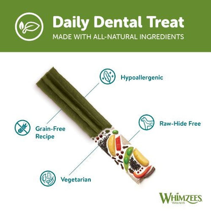 Whimzees Stix 150mm Medium Dental Dog Chew Treat 14 Pack