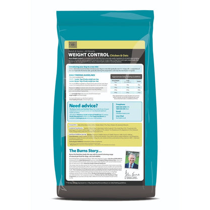 Burns Dog Weight Control Chicken & Oats 6KG