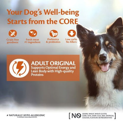 Wellness CORE Original Turkey and Chicken Grain Free Adult Dry Dog Food 10kg