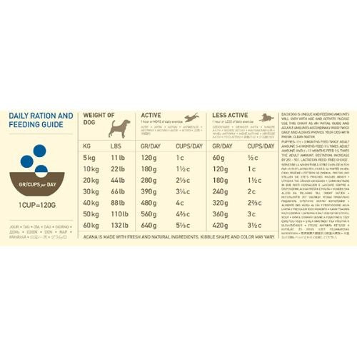 Acana Heritage Grain Free Adult Dry Dog Food with Chicken 11.4kg