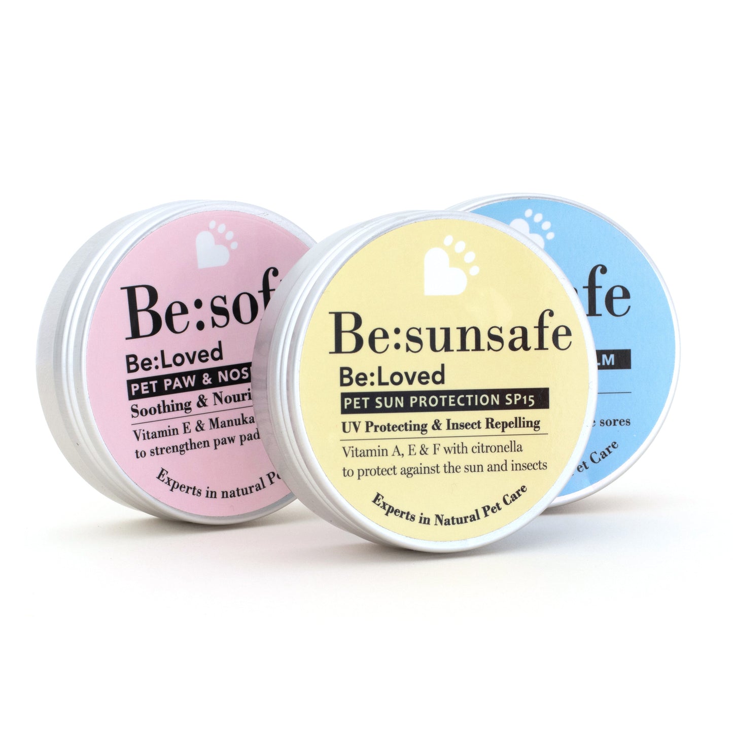 Hand Crafted Gift Set, 3 Pet Paw And Nose Balms