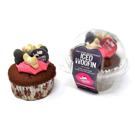 Barking Bakery Pink Iced Carob Woofin 75g