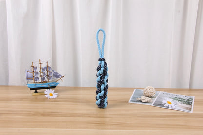 Handmade Cotton Rope Dog Chew Toys - Set of 10